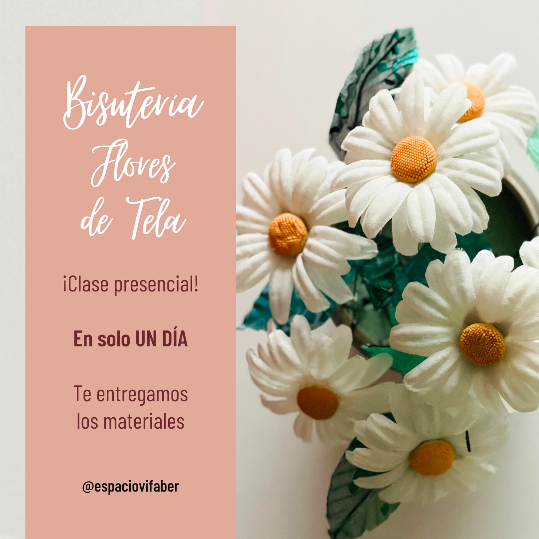 Curso Bisutería: ¡Aprender a hacer tus Flores de Tela!